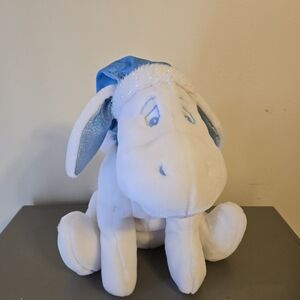 Authentic Disney Store Eeyore 12" Snowflake Plush Stuffed Animal Winter